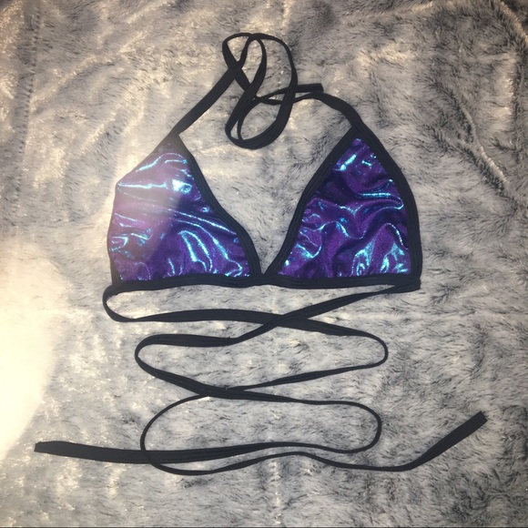 iHeartRaves Other - IRIDESCENT MIGENTE WRAP TOP